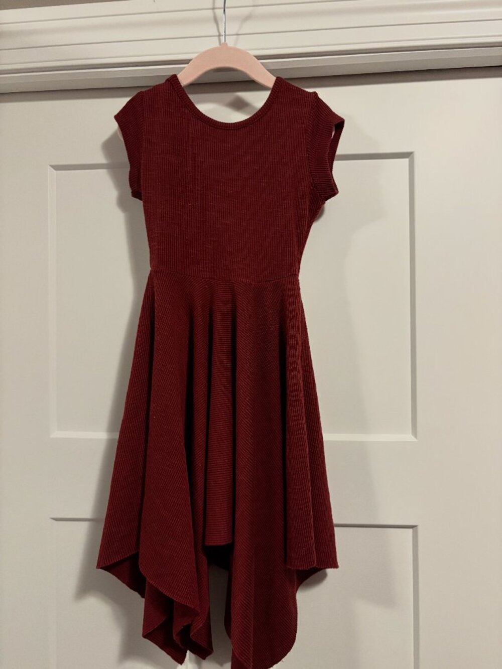 Youth Ribbed Red Dress Mia Joy